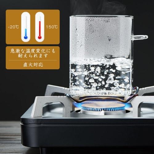 POKALOTEA Glass Canisters, Airtight, 900ml, Kitchen Glass Storage Containers, Set of 2, Heat-Resistant Glass Tea Canisters with Airtight Bamboo Lids a