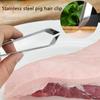 Щипцы из нержавеющей стали для куриных и рыбных костей, плоские, со скошенным концом, зажим, экстрактор, щипцы для удаления, зажим для выщипывания рыбных костей, кухонные гаджеты