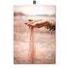 Sand Falling Calm Beach Arch Desert Walk Dry Flowers Wall Art Print Canvas Painting Nordic Poster Decor Pictures For Living Room