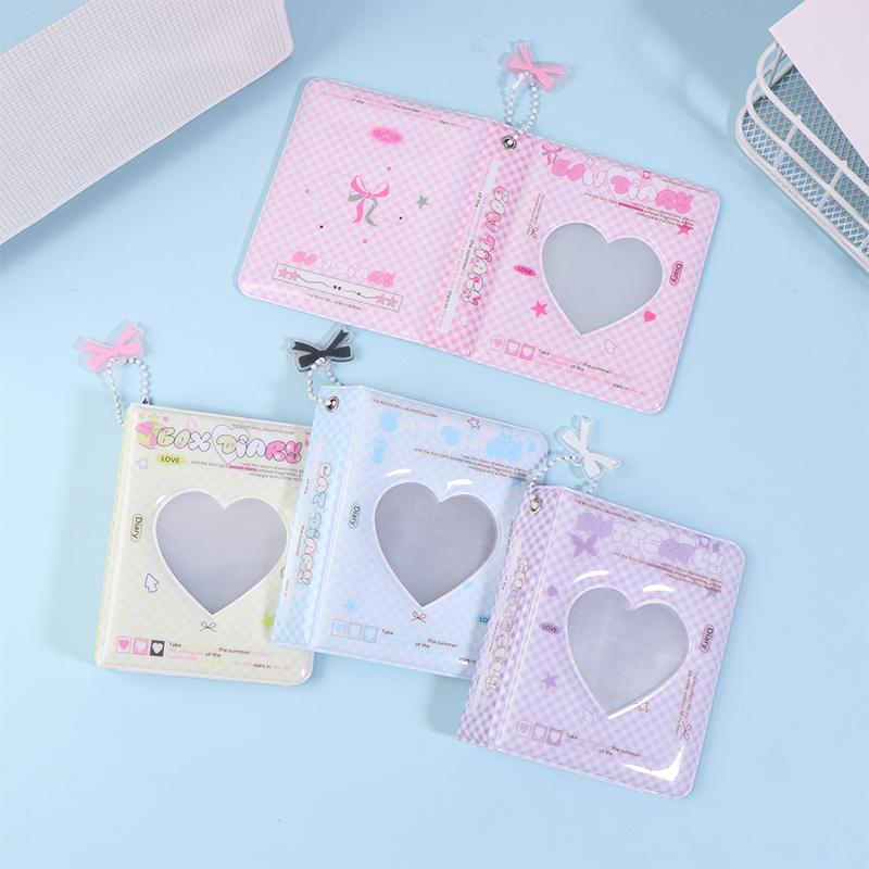Ins Style Cute 3-Inch Love Album 36 Pockets Card Binder Mini Photocard Holder Kpop Idol Pictures Collection Storage Case