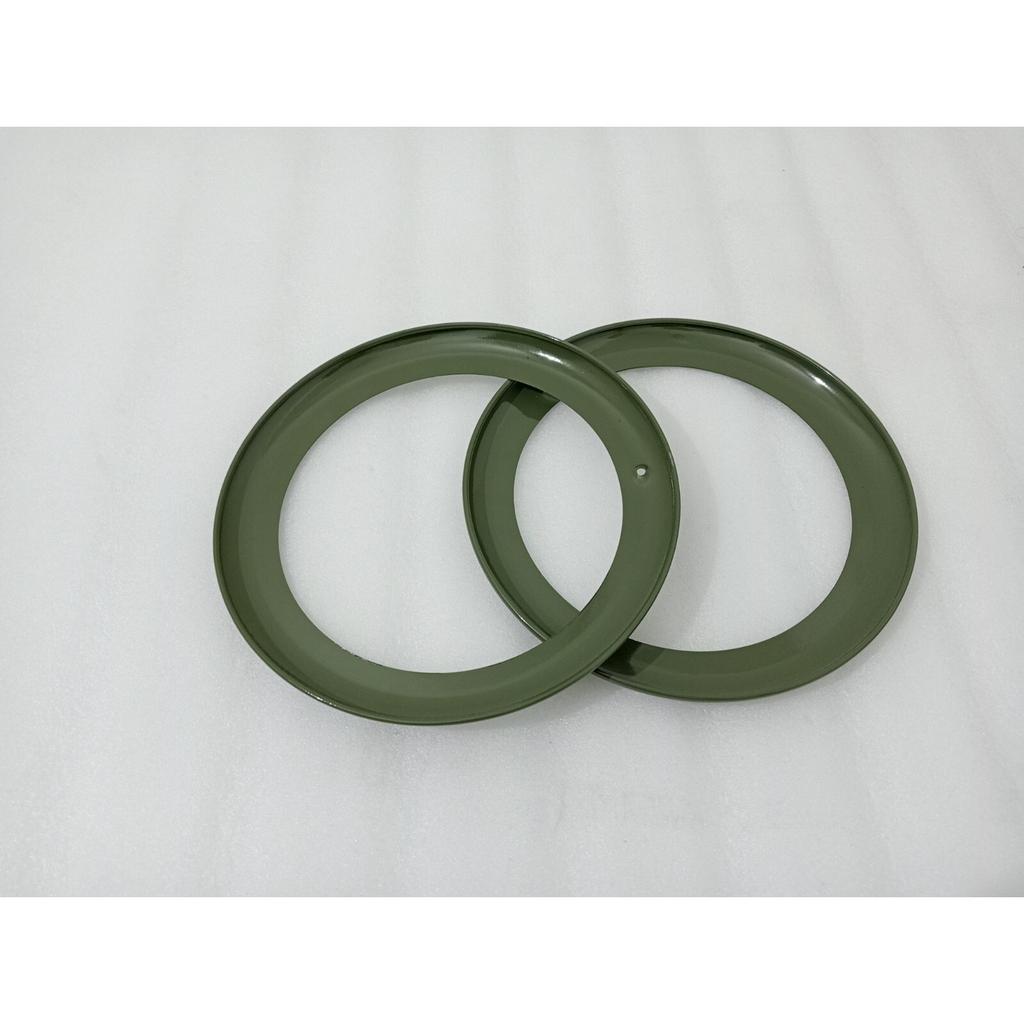 Headlight Outer Bezel Set Military Green Willys 46-53 CJ-2A CJ-3A JEEPS |Fit For