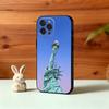 Чехол для телефона S-Статуя L-Свободы Флаг Америки США Для iPhone17,16,15,14,13,12,Plus,Pro Max, 5G Другие Мягкий Черный Чехол