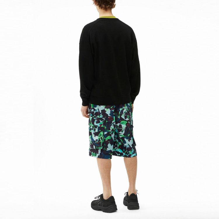 Kenzo Классические мужские кардиганы с головой тигра, черный, с V-образным вырезом, умеренной плотности, FB65CA6353TA-99