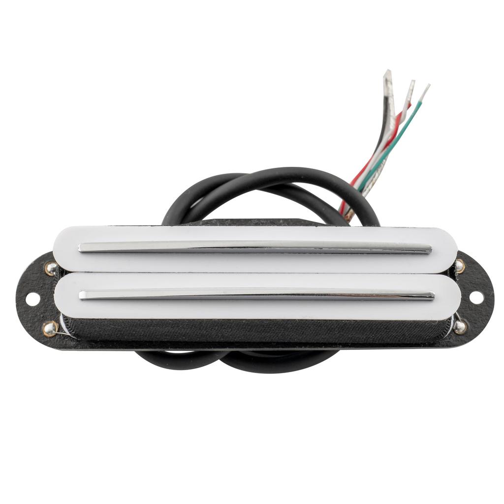 Artec SBA73 Alnico 5 Hot Rails Humbucker Guitar Pickups for 12K Strat Electric Guitars White Single-Size (Neck/Middle/Bridge),