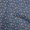 Cotton Flex Blue Fabric Asian Suzani  Sewing Material Print Fabric By The Yard 40 Inch
