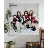 Kpop Babymonster Group Cartoon Tapestry Art Science Fiction Room Home Decor Wall Hanging Sheets