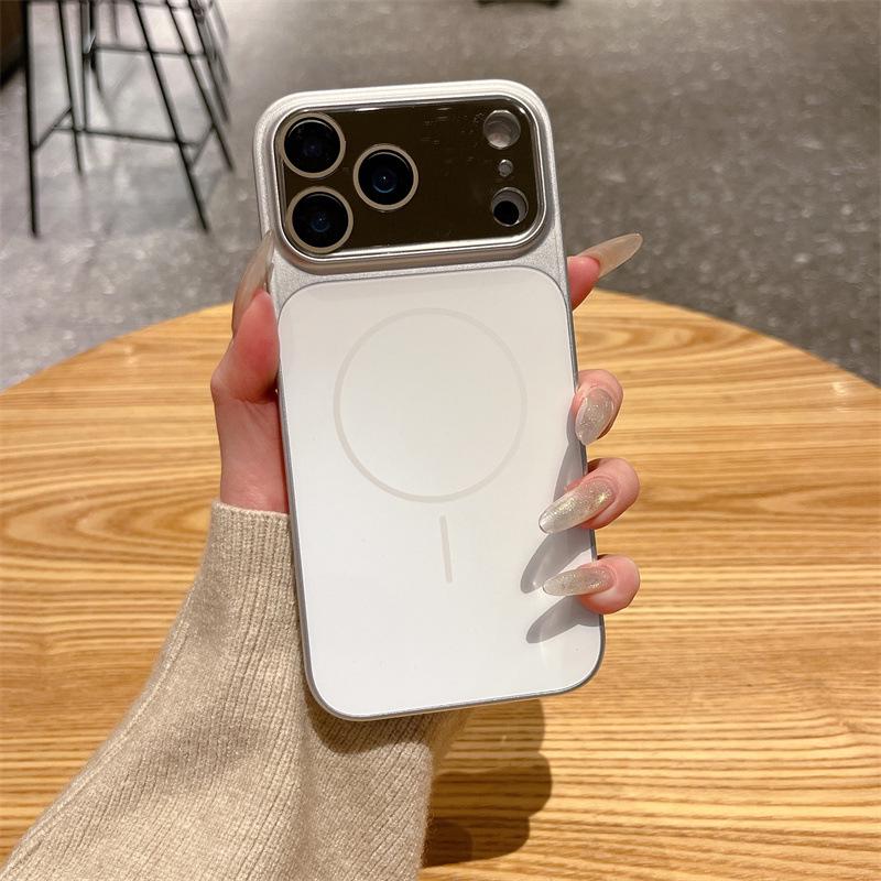 Новый переливающийся легкий металлический чехол для iPhone 17/16 Pro Max; Магнитное крепление для iPhone 15/14/13
