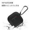 Чехол для AirPods 4 в чехле AirPods 4-го поколения, мягкий силиконовый чехол с полной защитой, противоударный, пылезащитный, симпатичный чехол из ТПУ с карабином, защита от потери