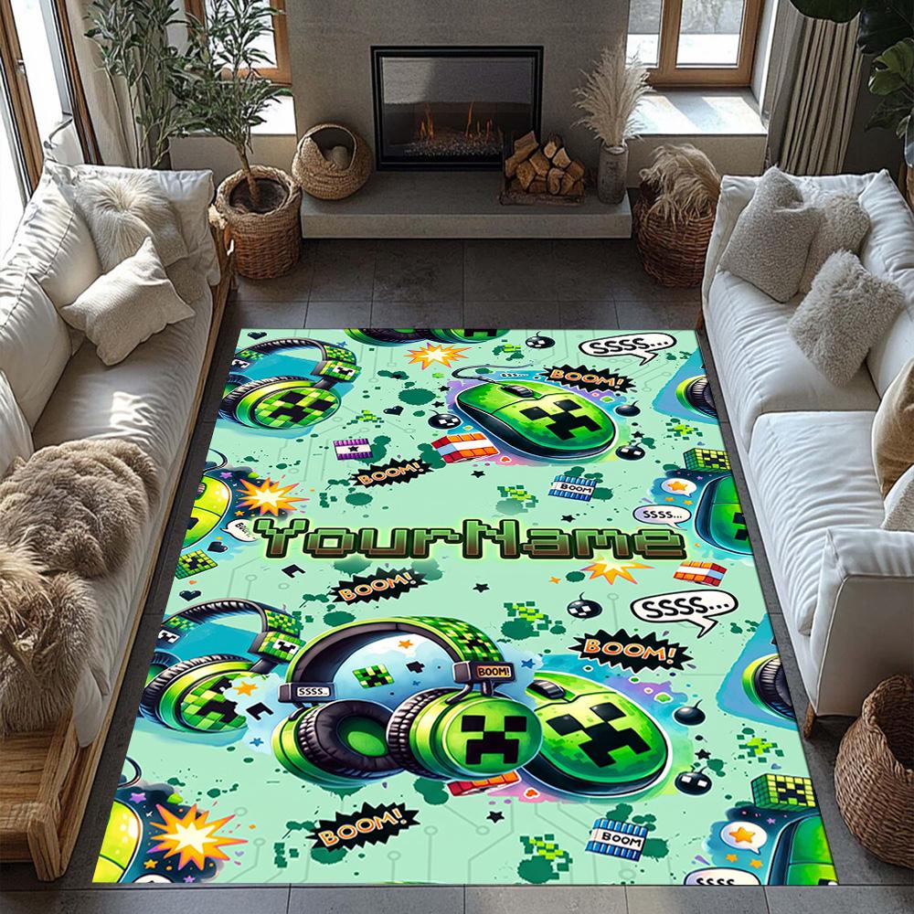 Minecraft 97 Personalized Text Carpet Perfect for Dormitory Bedrooms Decorate room Playrooms Antislip Carpet Office home decor