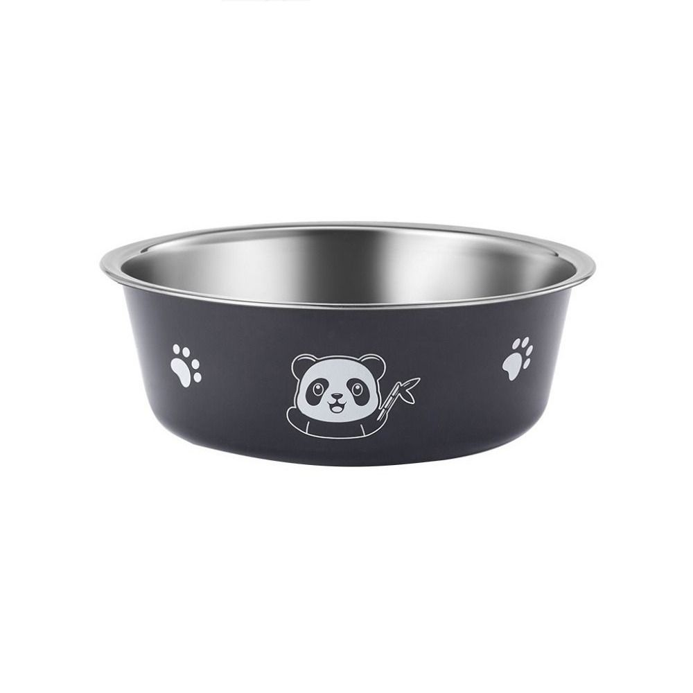 Нескользящая миска для кормления кошек с рисунком панды, поднос для питья и еды для щенков и котят