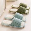 Fashion Linen Slippers For Men's Home Indoor Soft Soled Quiet And Non Slip All Season Household Cotton And Linen Slippers