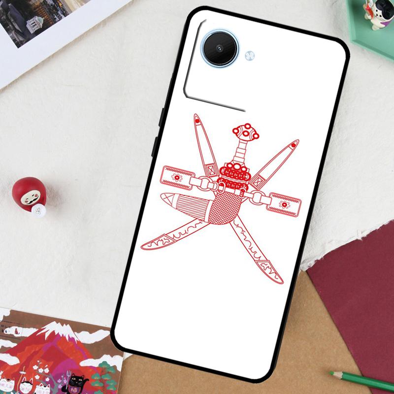 Omani Emblem Oman Flag passport For Realme GT7 Pro GT 6T 5 6 C67 C75 C61 C55 C53 C51 C21Y C25S 10 11 12 13 14 Pro Plus Case