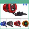 Премиум Качество 12в/24в Автомобильный Прикуриватель Розетка Штекер Двойной USB Зарядный Адаптер со Светодиодным Вольтметром