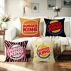 Pillow anime Cushion Cover x Polyester Sofa Cushions Decorative Throw Pillows Home Decoration Pillowcover Logo Burger King