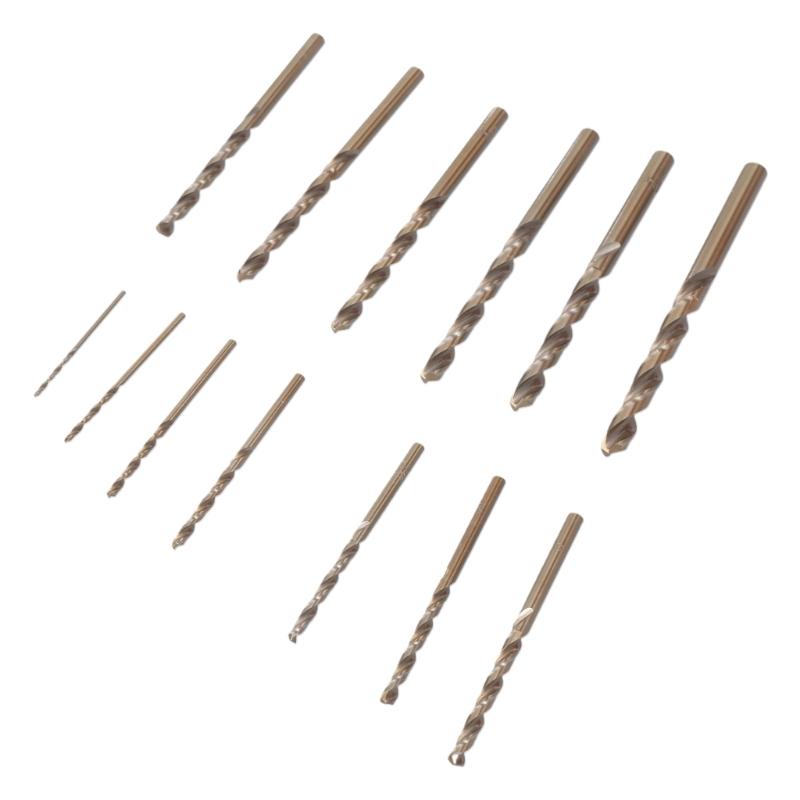Высокопроизводительные 13 штук сверл M35 из кобальта с металлическим кейсом для хранения 1,5-6,5 мм для металлообработки и DIY-проектов
