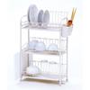 PEARL METAL Alesta Dish Drainer, Rack Slim, 3 Tiers, Draining Tray, Dish Compatible, HB-1860