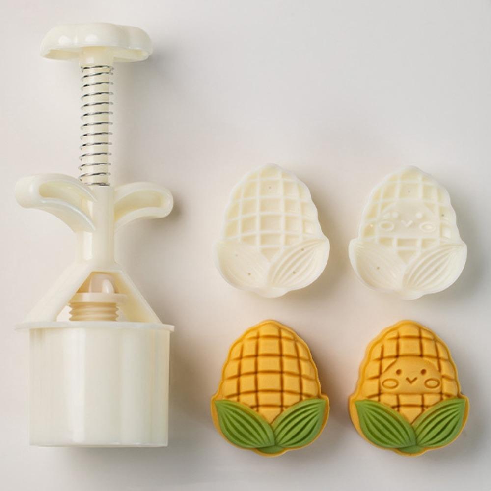 3D Litchi Shaped Mooncake Mold Non-Stick Cookie Stamp Easy Clean Pastries Mold Mid-Autumn Festival