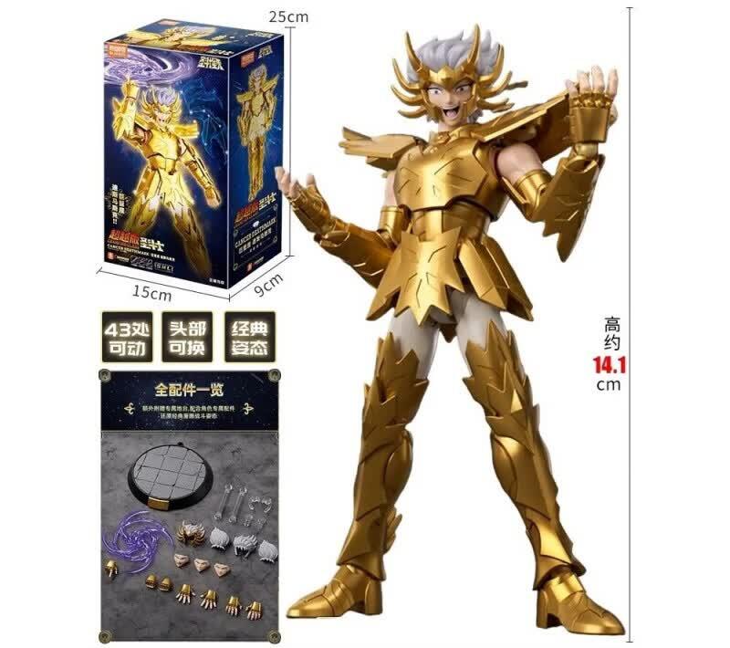 BLOKEES Оригинальная Saint Seiya КОЗЕРОГ ШУРА ДРАКОН ШИРЮ РАК ДЕЗМАСК КЛАСС ЧЕМПИОНА Фигурка Аниме Подарок для Детей