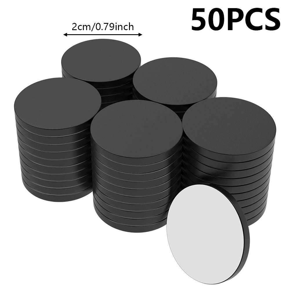 20x2mm Round Magnets with Adhesive Backing Flexible Self Adhesive Magnetic Dots Flexible Magnet Sheets Refrigerator Magnet DIY