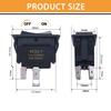 Mankk On-Off Switch 12V 20A 4 P DPST Rocker Switch Panel RV Light Switch For RV Trailers Camper Boats KCD2-7-201-B1-DZ
