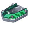 Cocoriko Пластина боковой подставки для мотоцикла для ZX-25R NINJA250 NINJA400 Z250 Z400 Алюминий (зеленый)
