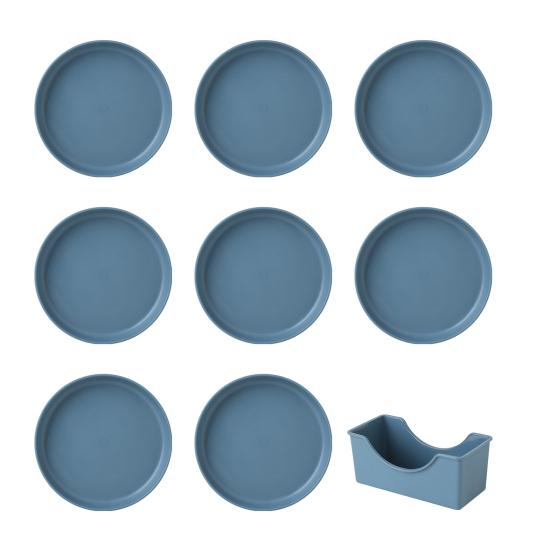 8 шт. легкие пластиковые тарелки, небьющиеся многоразовые обеденные тарелки, которые можно мыть в посудомоечной машине, красочные тарелки