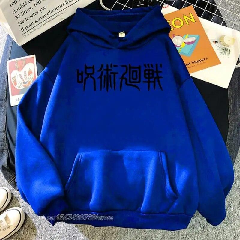 Jujutsu Kaisen, японский аниме-принт, унисекс, толстовка с принтом, корейские повседневные аниме-худи, осенняя теплая толстовка в стиле Харадзюку для парней