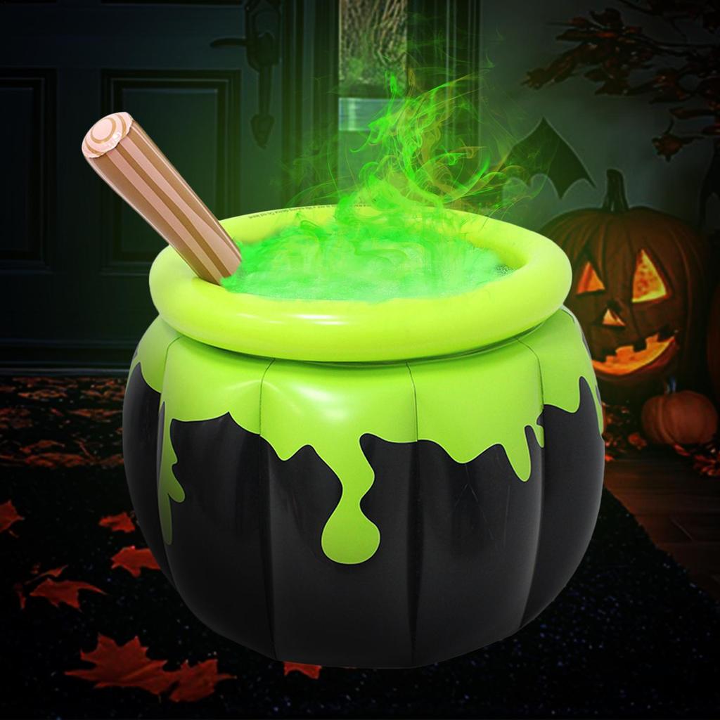 Halloween Inflatable Cooler Inflatable Cauldron Ice Bucket Blow Up Beverage Holder Photo Prop Decoration for Yard Backyard