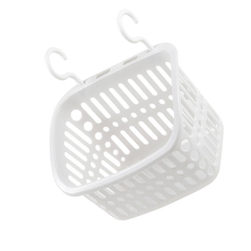 Hanging Plastic Storage Basket Bathroom Kitchen Shower Dorm Room Wall Mounted Storage Organizer