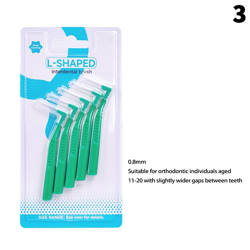 Межзубные щетки для зубов Гигиена полости рта Зубная нить Головка L/I формы Инструмент для чистки зубов для брекетов Зубочистка