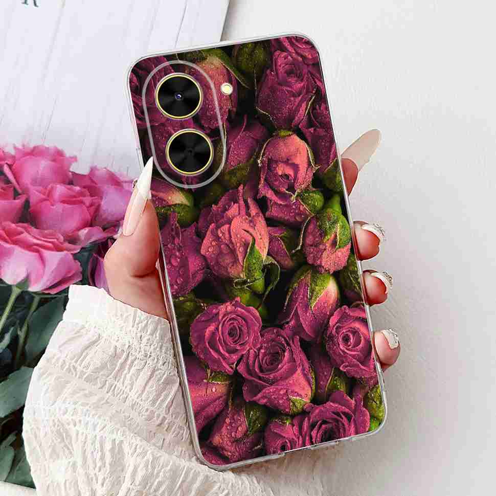For Xiaomi Redmi A5 NFC Casing Pink Pattern Cover Soft Silicone Phone Case For Redmi A5 RedmiA5 NFC A5NFC 5G Protectors Bumper