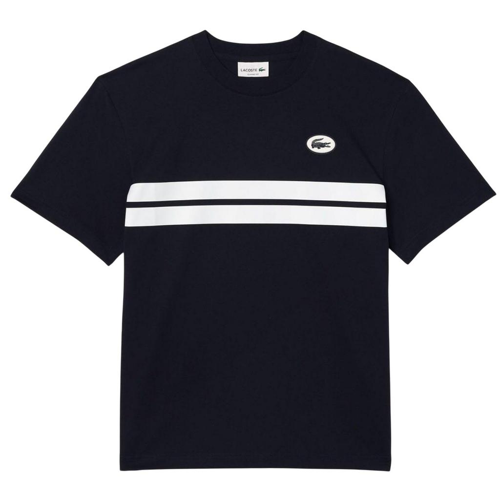 Lacoste Mens Heritage Back Print Cotton T-Shirt