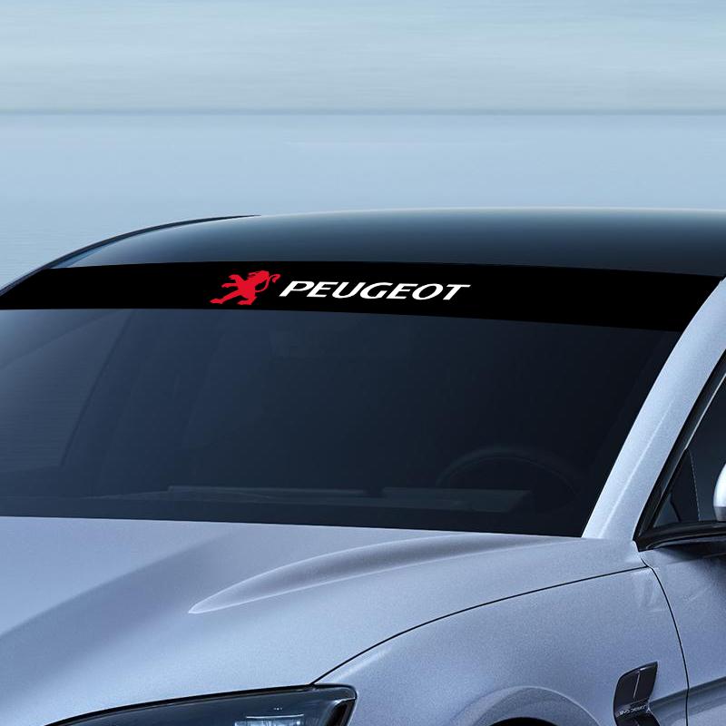 Наклейки на лобовое стекло автомобиля Передняя и задняя декоративная эмблема Для Peugeot 308 408 508 RCZ 208 3008 2008 206 207 108 406 407 408 206 207 208 306 307