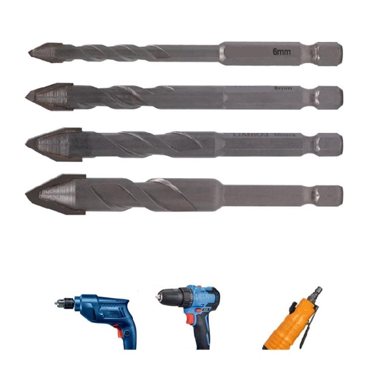 Удобное эксцентриковое сверло с наклонной головкой для точного сверления плитки