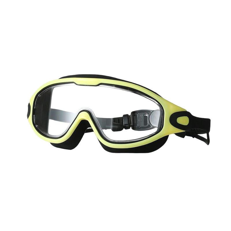 Adult Swimming Glasses Large Frame Diving Mask Soft Eyewear With Earplugs Men Women Water Sports Diving HD Anti-fog Eyewear