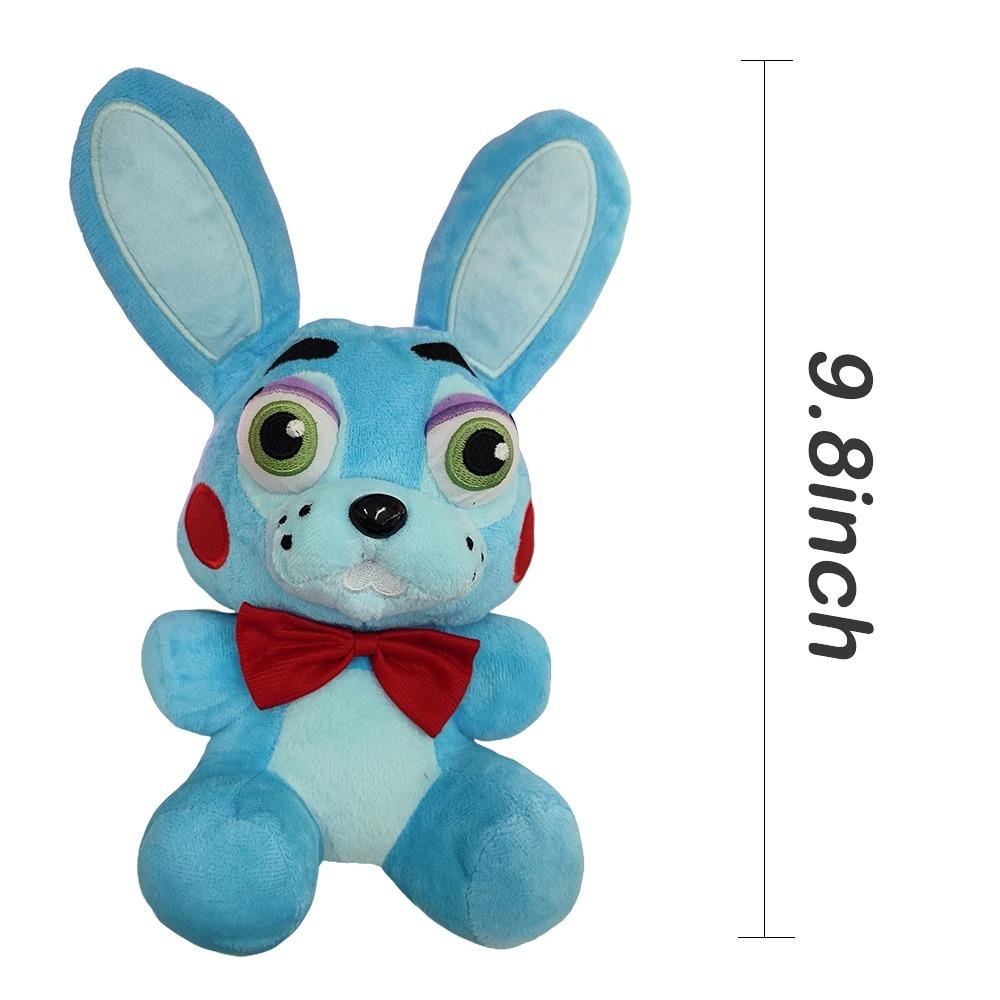 9.8” Plush Blue Rabbit Bonnie Plush Stuffed Animal Doll Game and Anime Fans Made Plushies for Boy Girl Plush Gifts