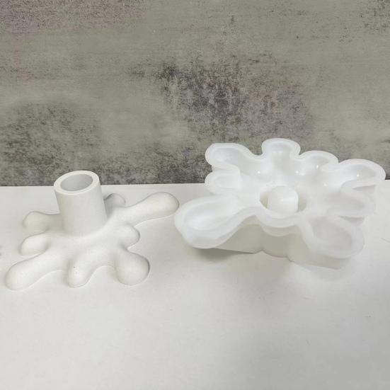 Силиконовые бетонные формы для подсвечников, прочные, многоразовые, легко демонтируются, не деформируются, принадлежности для изготовления свечей своими руками