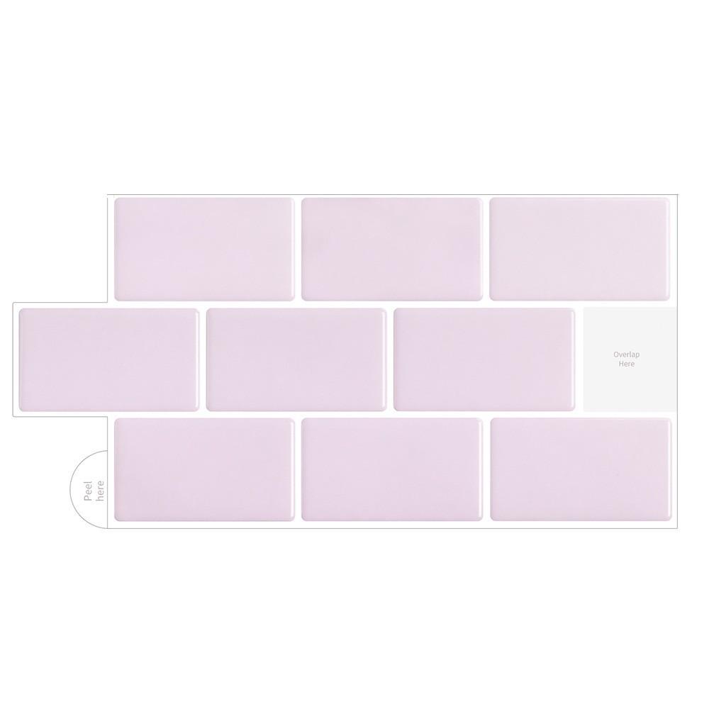 Classic 3D Crystal Drop Self-Adhesive Waterproof Wallpaper, Oil-Proof Brick Style Wall Sticker for Kitchen and Bathroom.