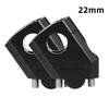 ABLZ-Handlebar Clamp Universal Motorcycle Handlebar Riser Bar Mount Handle 1 Pair 22Mm For Honda BMW Suzuki