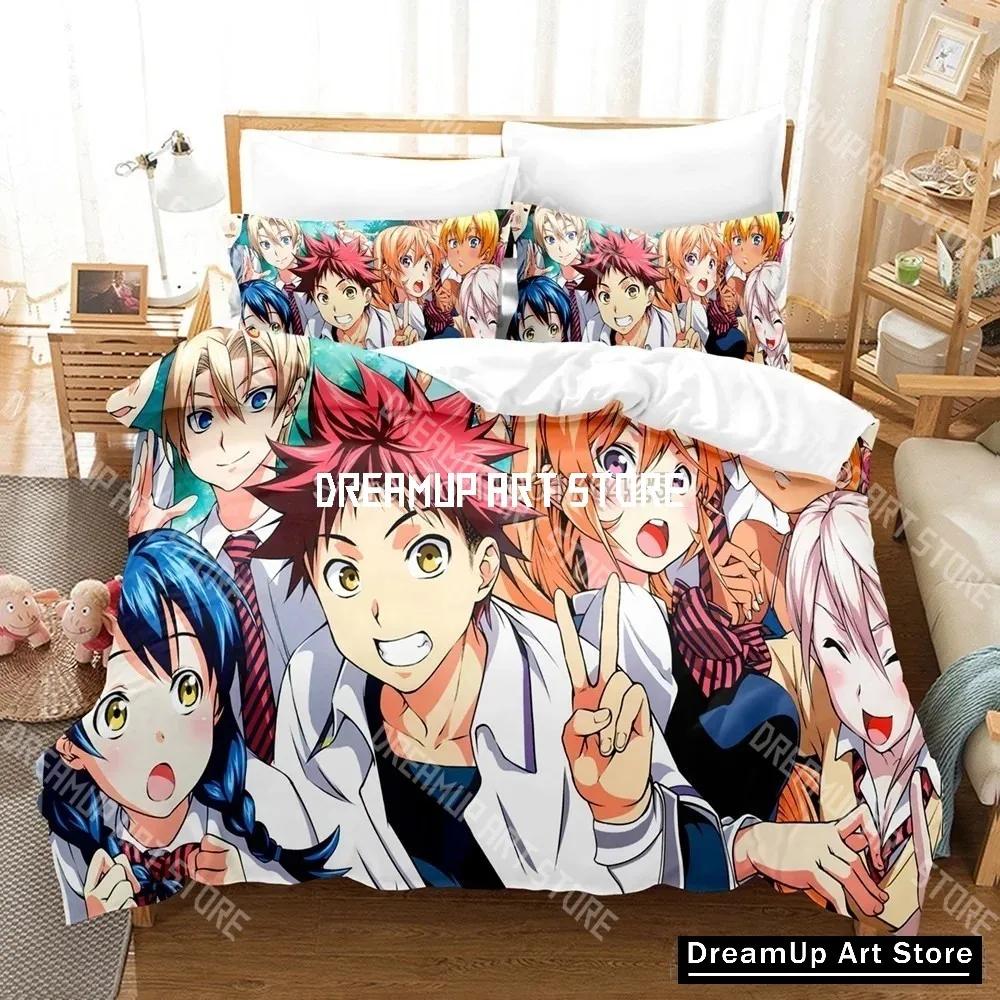 Food Wars Shokugeki No Soma Japanese Anime Duvet Cover Set Comforter Cover For Kids Bedding Sets Bedclothes Bedroom Decor