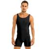 Мужской эластичный цельный комбинезон без рукавов для занятий спортом в тренажерном зале, мужские танцевальные гимнастические трико, комбинезон Biketard