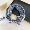 Cotton And Linen Small Square Scarf Silk Scarf Women'S Spring And Autumn New Style Artistic And Versatile Fashionable Temperament Headband Scarf