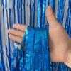 Laser Rain Curtain Background - 1x2 Meter Tassel Door Decoration for Birthday Parties