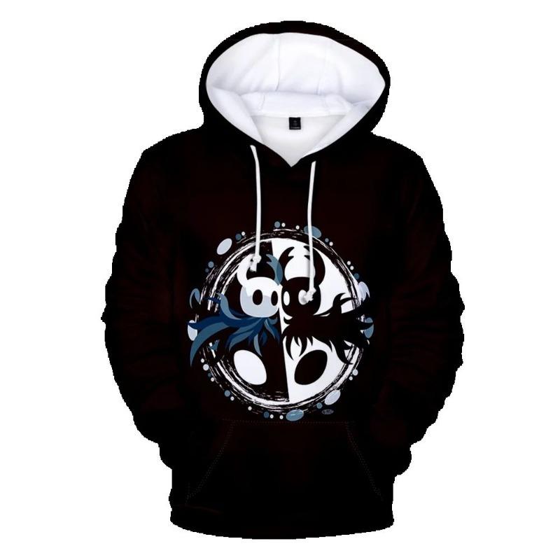 Худи Hollow Knight 2025 Винтажный Мерч Худи Мужские и Женские Хип-хоп Спортивный Пуловер Толстовка