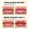 Banana Lip Gloss Oil, High Shine Mirror Glossy Clear Lip Tint, Deeply Hydrating Moisturizing Plumping Lip Glow Balm, Cute Fruit Lip Care Makeup