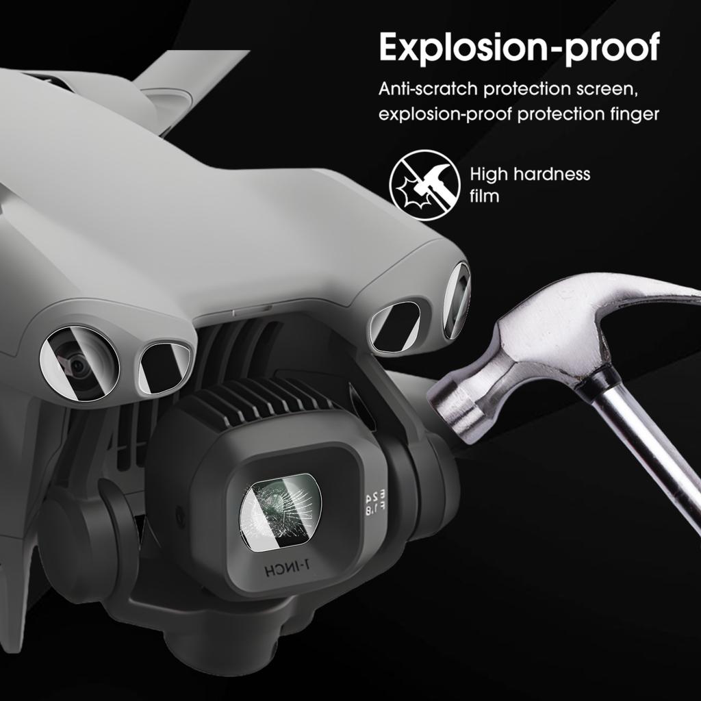 Защитные стекла для объектива камеры 9H для DJI Mini 5 Pro Закаленное стекло Защитные пленки для экрана Чувствительные к касанию Без пузырей Чехлы