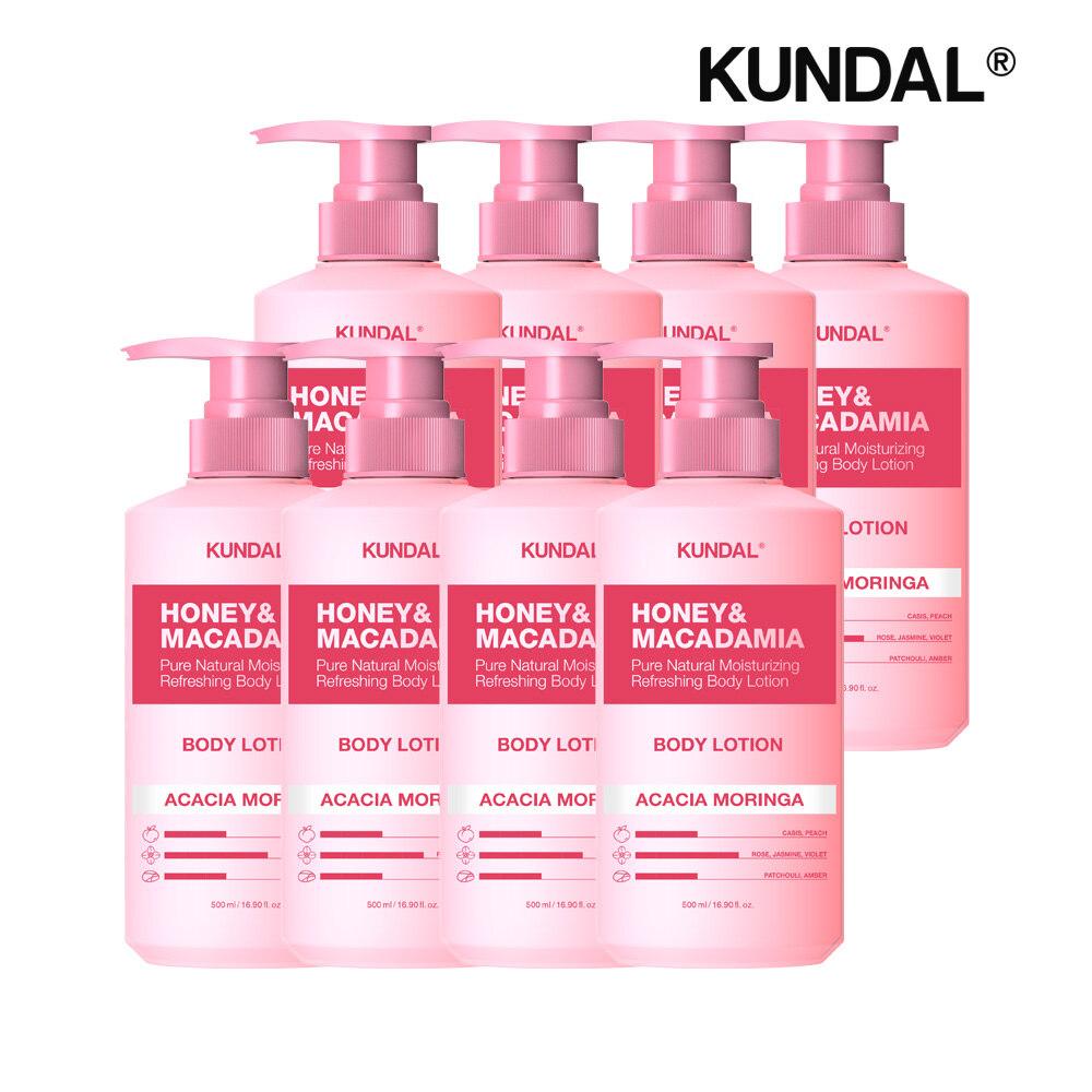 KUNDAL Honey & Macadamia Pure Body Lotion Acacia Moringa 500ml x8