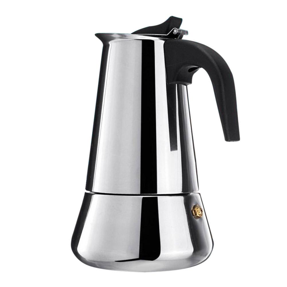Кофеварка Moka из нержавеющей стали, не подверженная ржавчине, кофеварка Moka Espresso для дома и кемпинга
