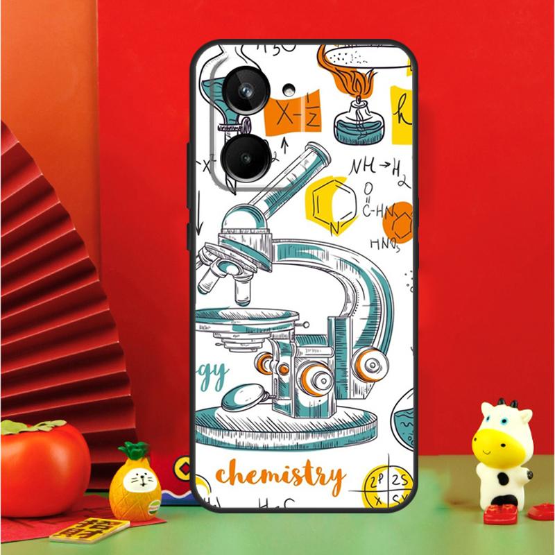 Винтажная химическая лаборатория для Realme 11 10 9 12 Pro Plus C67 C55 C53 C51 C31 C35 C33 C30 C21Y C25s GT Neo 6 GT5 Чехол