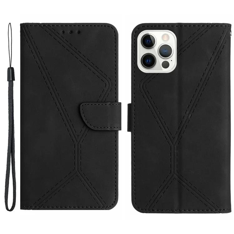 HT05 For iPhone 16 Pro Max Case Leather Phone Cover Card Cash Slots Stand Feature